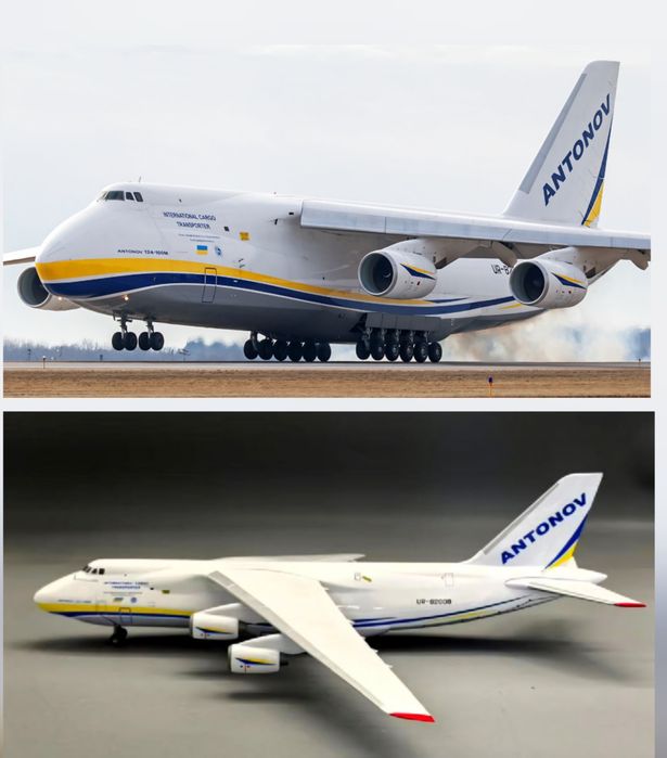 Модель самолета АН-124, Руслан, 42 см
