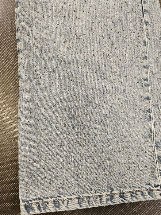 STRADIVARIUS Wide Led Cristal дънки с кристали L-40