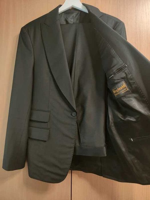 Sacou si Pantalon: Costum 2pcs slim-fit 96% lana 200`S / 4% lycra