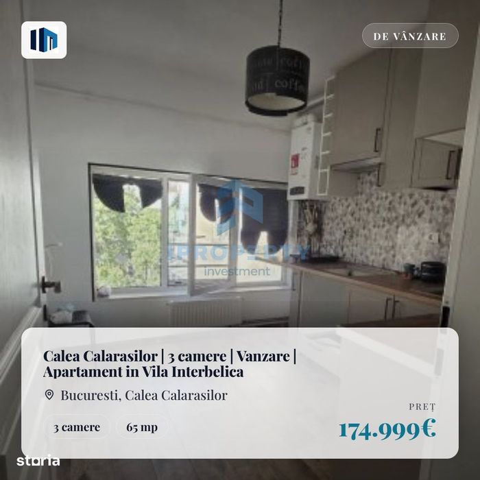 Calea Calarasilor | 3 camere | Vanzare | Apartament in Vila Interbelic