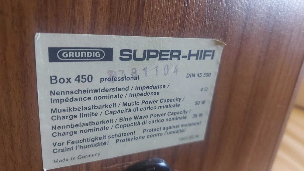 Grundig super hifi box 450 Professional
