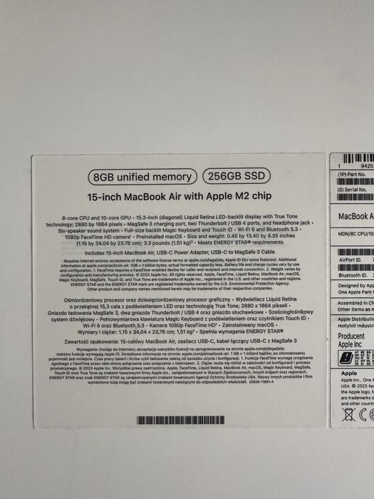 Apple MacBook Air 15-inch