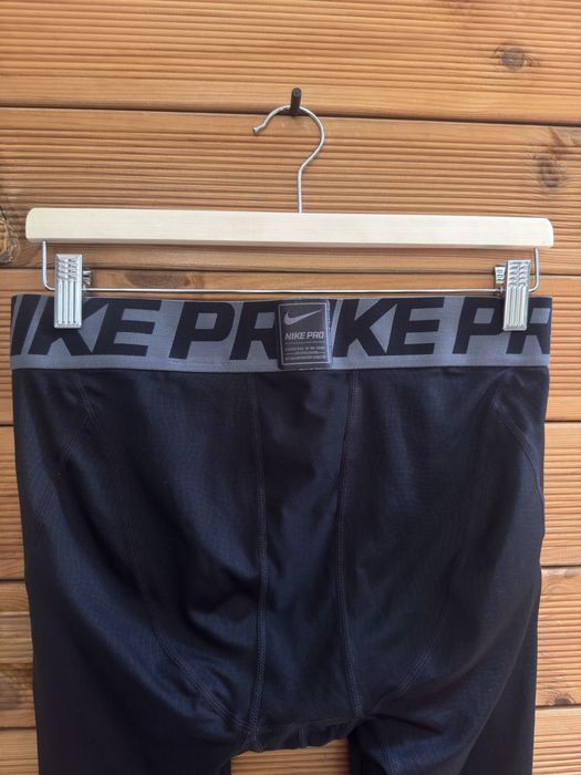 Оригинален мъжки компресионен клин Nike Pro L (Hyperwarm / Dri-Fit) Черен