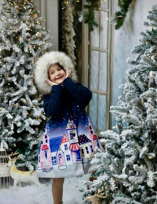 Рокля с палто комплект