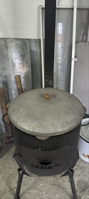 Продам печь с казаном