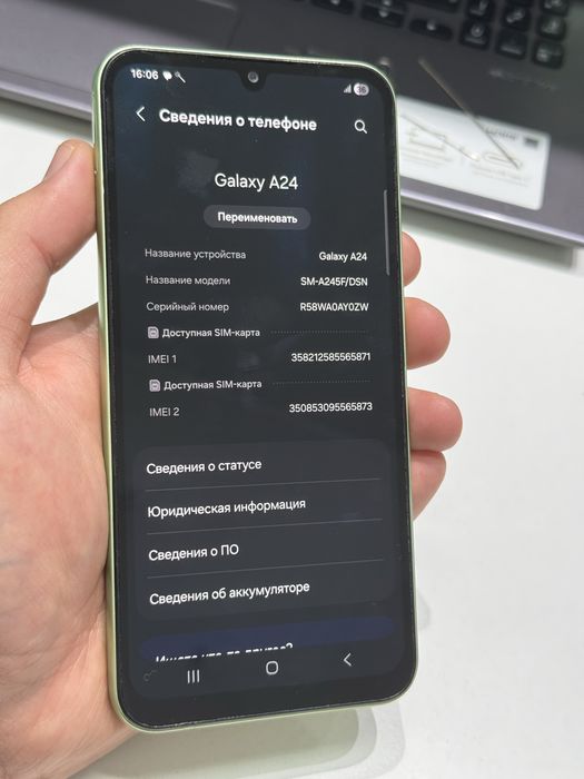 Samsung A24 128gb ozu 6