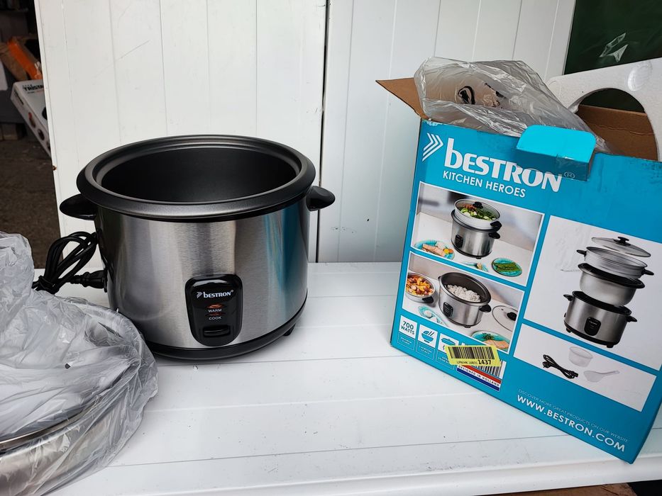 Oala de gatit orez Bestron ARC280, 1000W, capacitate 2,8 L, functia Ke