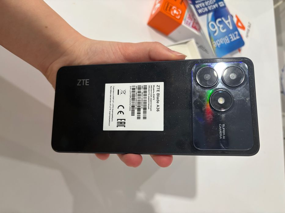Телефон ZTE A36 совершенно новый!