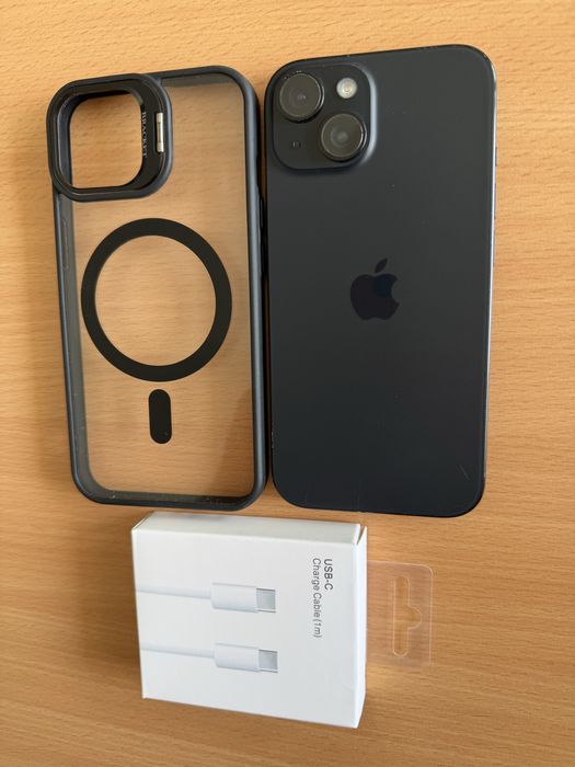 iPhone 15 Black, stare foarte buna, cu 100% baterie, in garantie