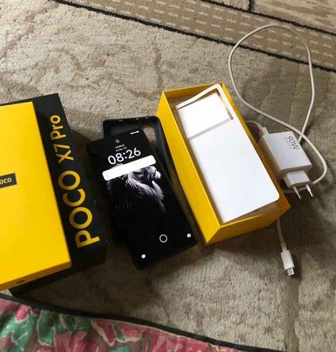 Poco X7 pro 5G версия 2025г аккумулятор 6000 игр процессор PUBG 120fps