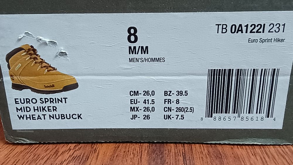 Gold Timberland, Mid Hiker, Nabuck