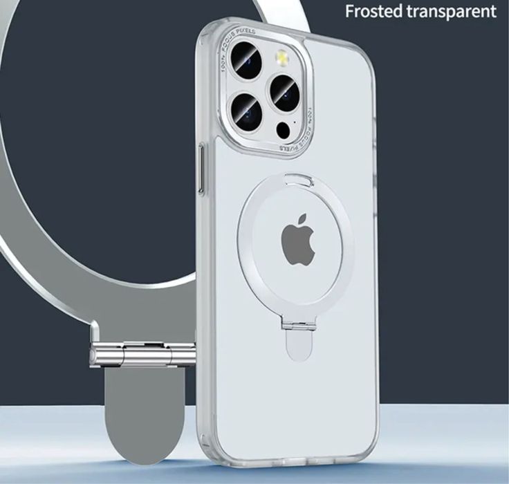 Iphone 15/16 PRO MAX PLUS Husa Magsafe Cerc Metalic Rabatabil