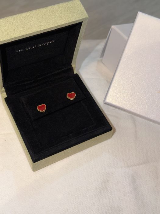 Van cleef heart серьги
