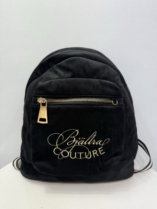 Bjällra of Sweden черна кадифена малка раничка