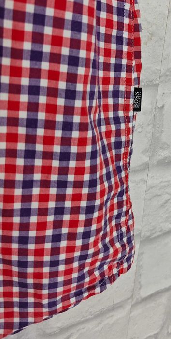 HUGO BOSS Slim fit  Оригинална мъжка карирана риза размер М