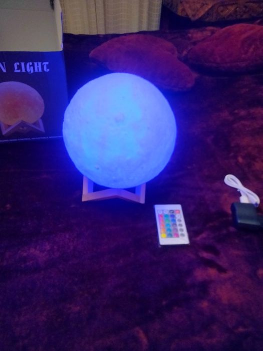 Лед лампа 3D луна