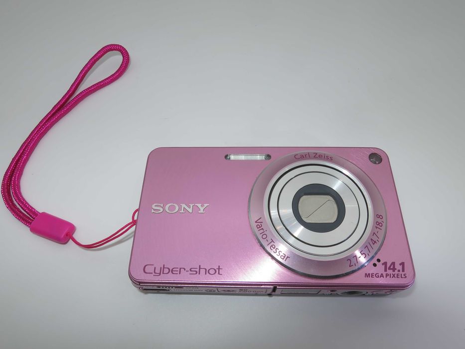 Sony CyberShot W350 розов компактен фотоапарат, дигитална камера - НОВА - ползвана веднъж - пълен комплект - Отлична