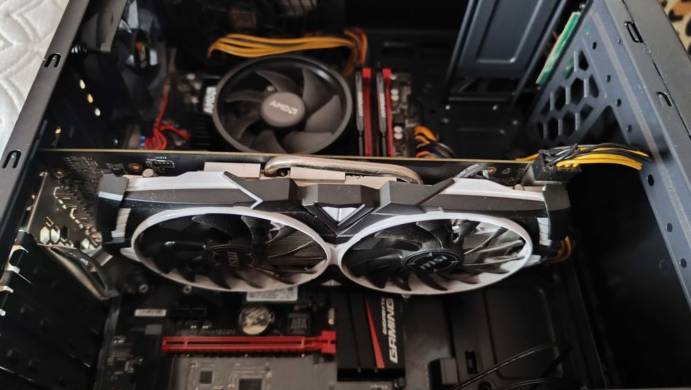 компютър за игри - Ryzen 5 2600 - GTX 1060 6GB - 16GB рам- 512 m.2 SSD