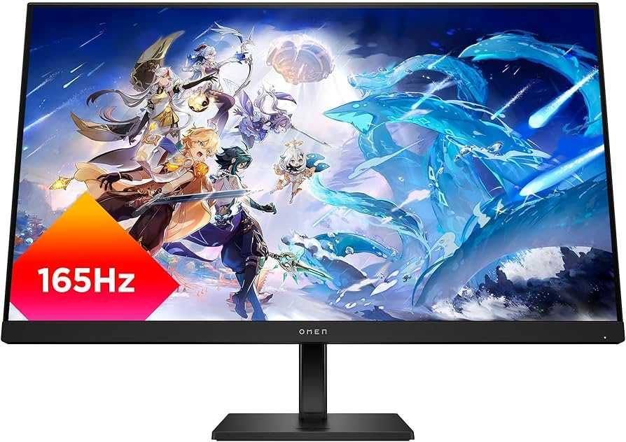 Mонитор, HP, OMEN 32c, 31.5", QHD, 165Hz, черен, регулируем, 2560x1440