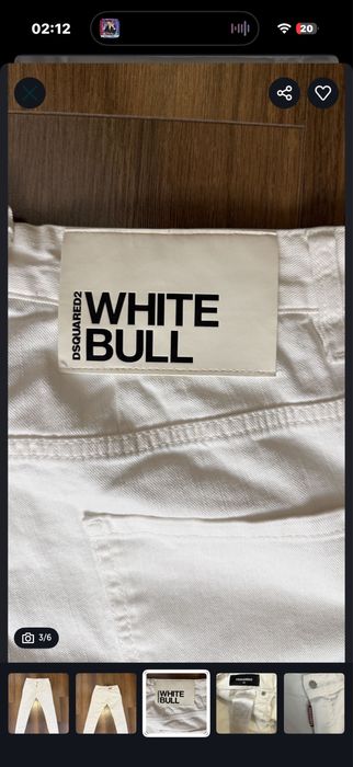 Blugi Dsquared2 skater White Bull, marimea 50