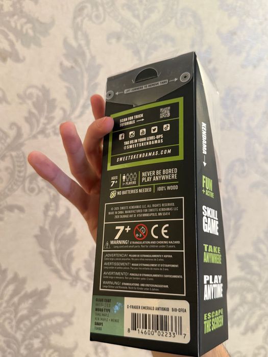 Kendama Sweets Emerald AntiSkid V2 Turbo Shape (Nu Miguel Broken)