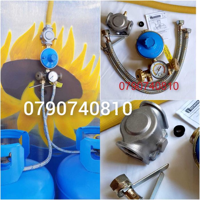 Kit complet 2 butelii GPL 50L pt racordare la centrala termica