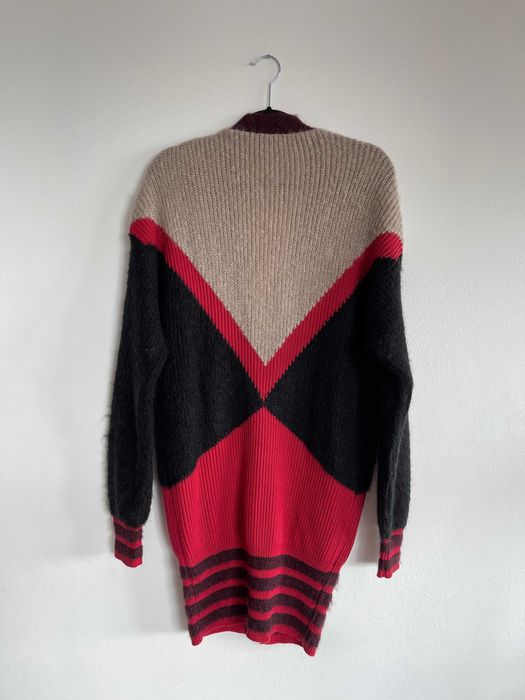 Чисто нова дамска дълга жилетка на Sisley смес от мохер размер М