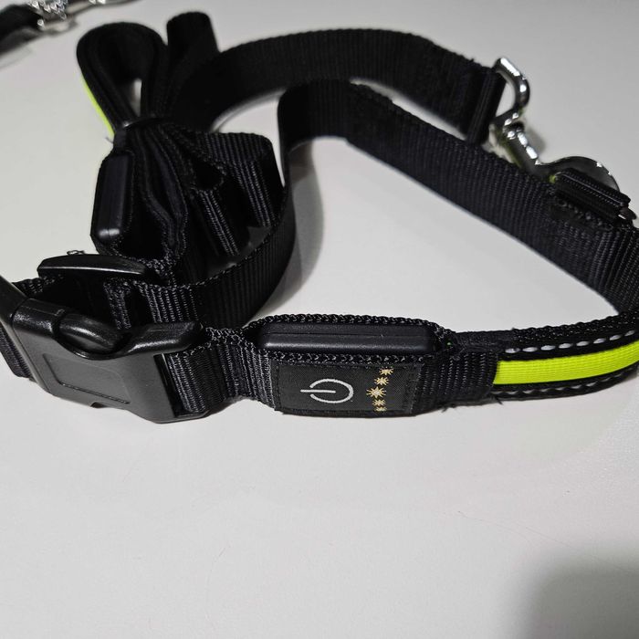 Светещи нашийник и повод