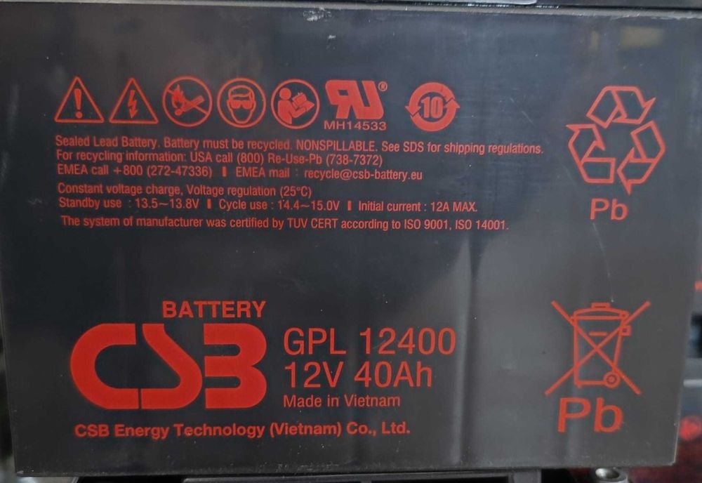 Acumulatori VRLA AGM GPL 12400, pentru UPS / sisteme panouri solare