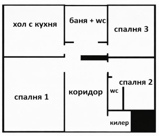 Продава се Тристаен апартамент в София, Люлин 3 - 95 кв.м за 1125 €/кв.м - Снимка #8