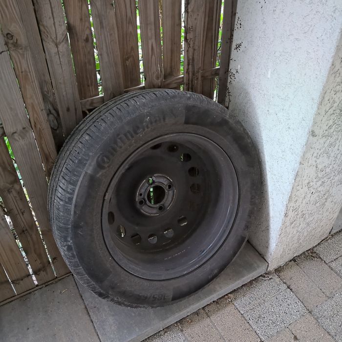 Set 4x Continental EcoContact anvelope vară 185/65 + jante R15 pentru Dacia Logan/Sandero 3
