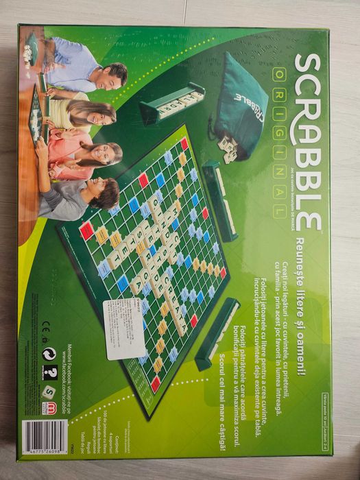 Joc de societate Scrabble Original 10 ani+ (y9622), nou, sigilat