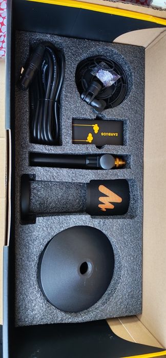 Профессиональная Аудио карта + Студийный микрофон. Maonocaster.