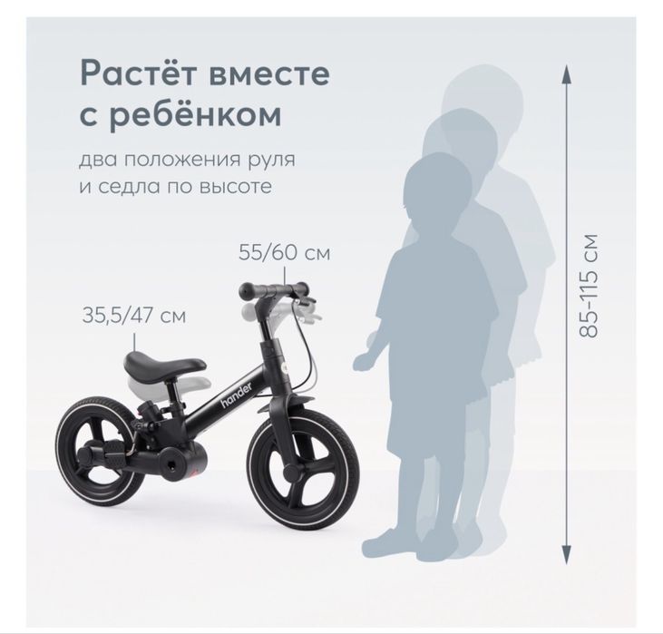 Велосипед детский 4 в 1
