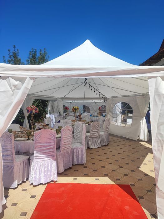 Аренда стол стуля шатюр  пасуда на 150 чел