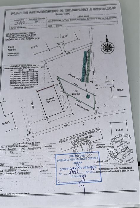 Vând teren URGENT !!!! in spate la Pelendava 257 mp