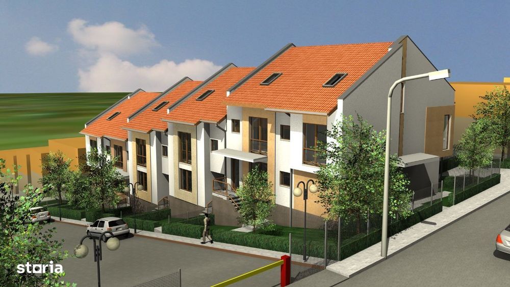 Apartament 3 dormitoare, pod mansardabil, gradina, loc parcare