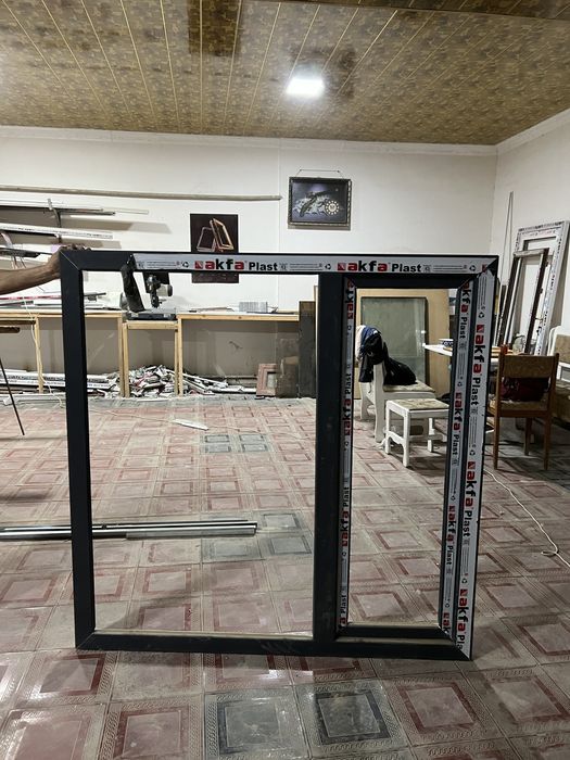 yangi akfa deraza ichki tashqi razmer 145x145