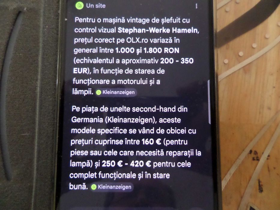 Masina ascutit,slefuit cu control vizual disc transparent, Stephan-Werke Hameln