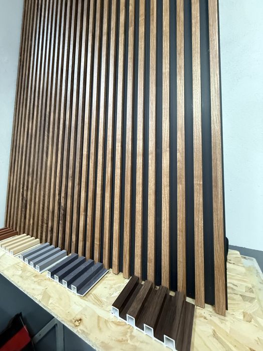 Riflaj decorativ panou riflaje WPC compozit interior sau exterior nou