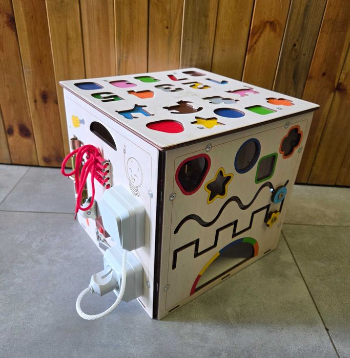 Бизибокс Деревянный. BusyBox ручной работы. Бизиборд|Hand Made|Бизикуб