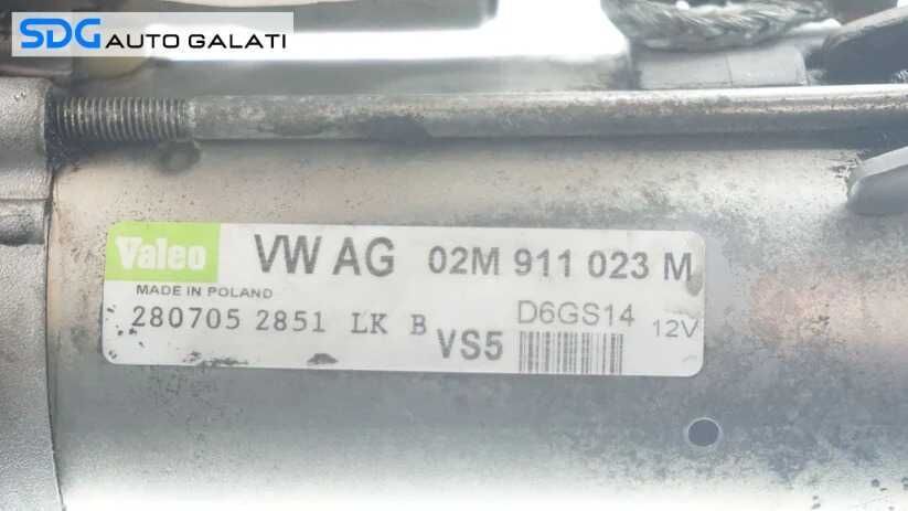 Electromotor cu 10 Dinti Audi A3 8P 1.8 TFSI BZB BYT CDAA CJSA 2004 - 2013 Cod 02M911023M D6GS14 [B3621]