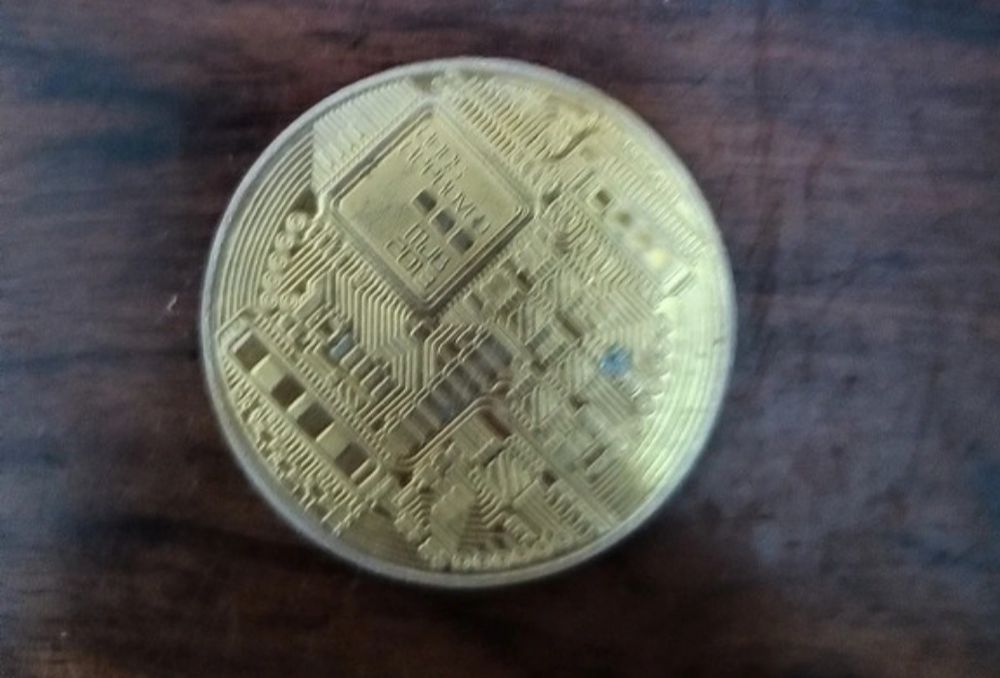Monedă decorativă Bitcoin (Replica) - Obiect de colecție