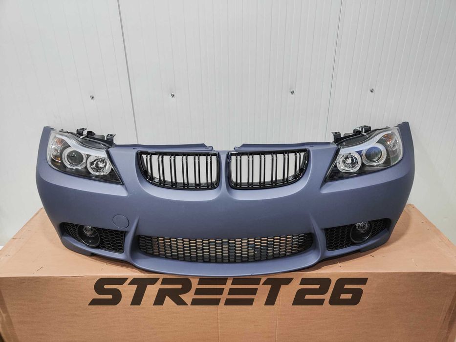 Pachet Bara Fata M3 BMW E90 E91 NFL (2005-2007) si Faruri Angel Eyes