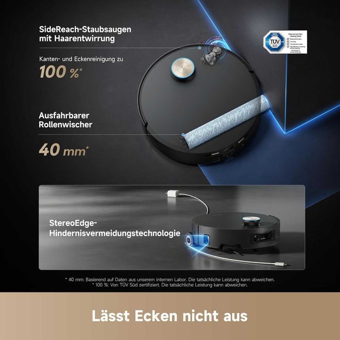 Нова 2г Гаранция Прахосмукачка Робот с Моп DREAME AQUA 10 Ultra Roller Complete, Сухо и Мокро Почистване, WI-FI, Картографиране