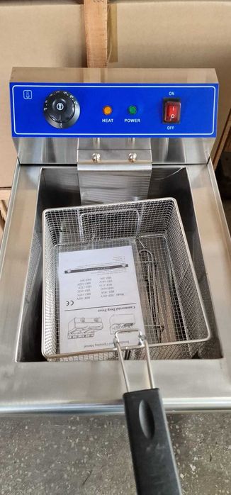 Friteuza electrica profesionala cu suport si robinet golire 16L 220V