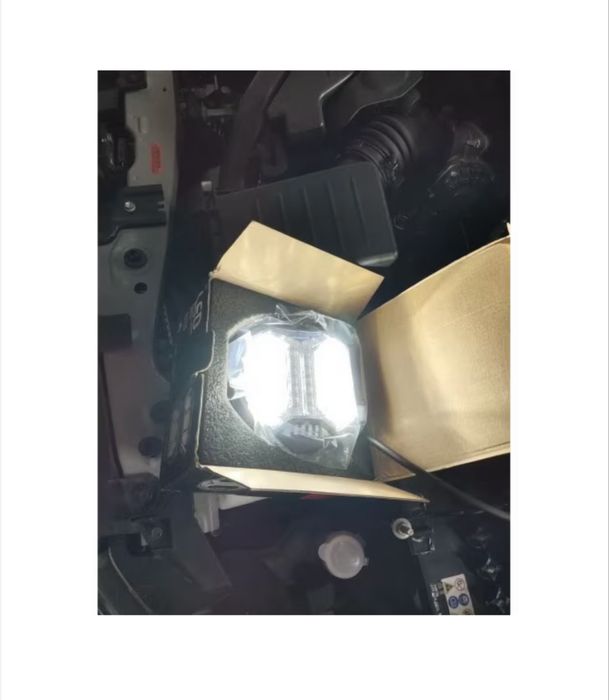 Proiector LED 5.75 inch, spot 12V cu lumina galben-ambar DRL
