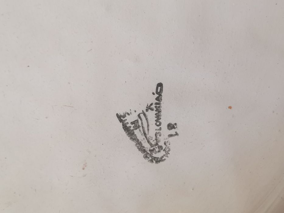 Ретро чиния и поднос