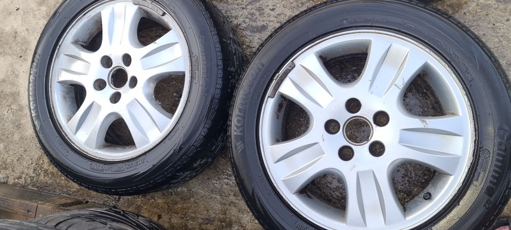 Janta aluminiu ford cu cauciucuri uzate  205/55/16 de rezerva