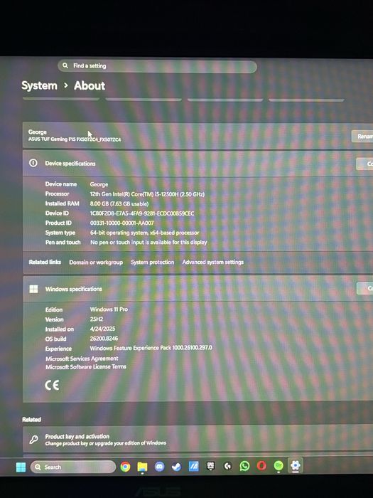 Laptop Asus Tuf F15